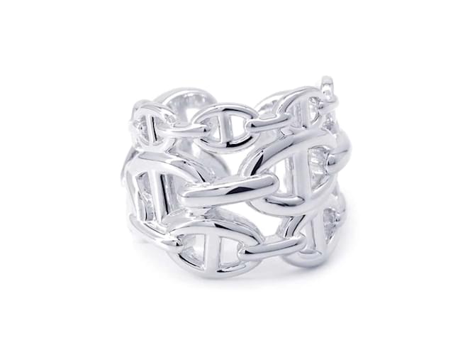 Ring Hermès Bague en argent Hermes Chaine d'Ancre Enchainee GM Argenté