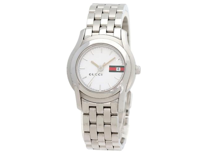 Gucci 5500L Stainless Steel Ladies Wristwatch ref.1873422 - Joli