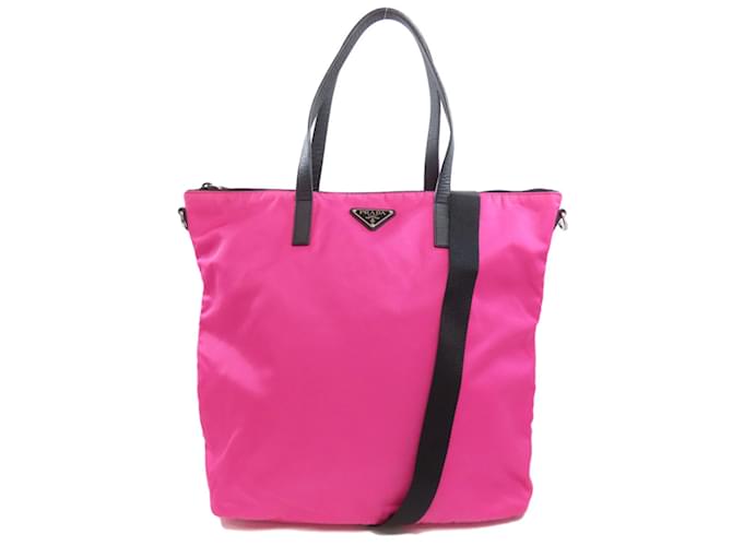 Prada Pink Nylon Tote Bag ref.1874437 - Joli Closet