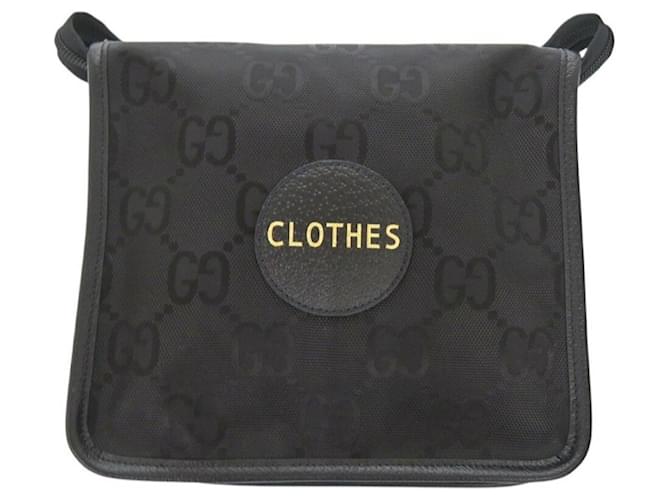 Gucci Off the Grid Small Black Travel Pouch Leather Cloth ref