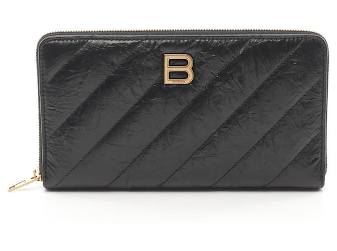 小物 Balenciaga Black Cash Continental Wallet Women's Rodeo Continental Wallet in Black | Balenciaga US