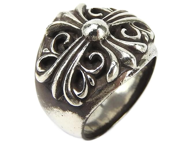 Chrome Hearts Silver 925 Ring Keeper Silvery Metallic Metal ref