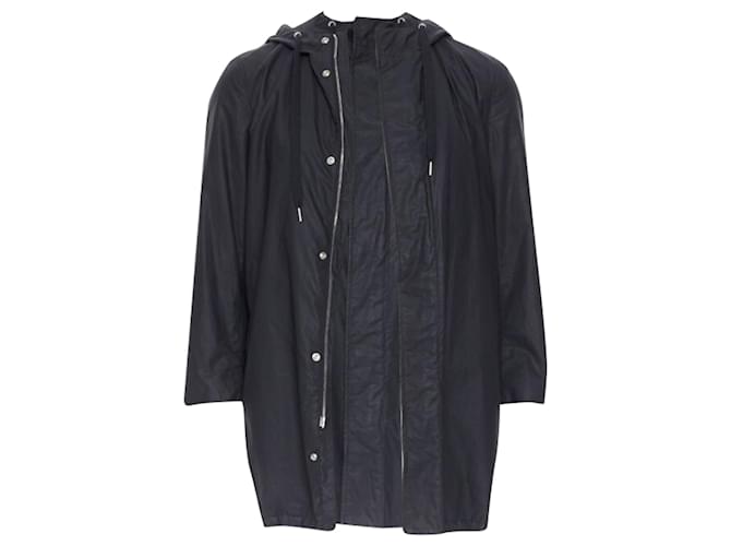 Veste coupe-vent utilitaire à capuche avec cordons de serrage et