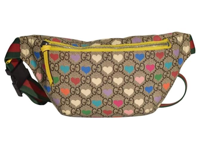 【GUCCI】Kids GG Heart Star Print Belt Bag Beige Blue Suprem Children's printed GG belt bag in beige and blue | GUCCI® SI