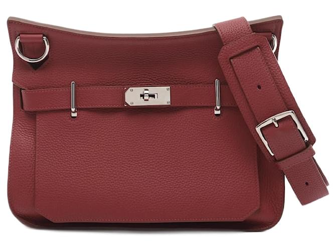 Hermès Hermes Jypsiere 31 Shoulder Bag Bordeaux Red Leather ref