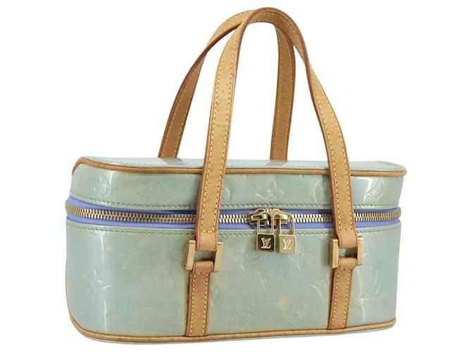 LOUIS VUITTON ルイヴィトン エナメル パテント 水色リボンミュール LOUIS VUITTON Vernis Sullivan Horizontal PM Hand Bag Lavende