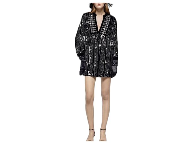 zara velvet dress black by Zara Midi dress with a pronounced V THE ITEM THE SNAKE BRACELET