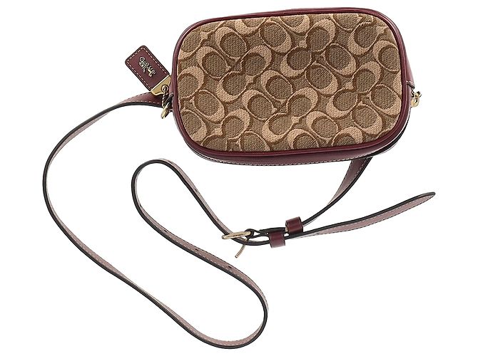 Coach Burgundy Leather Belt Bag Coach Warren Belt Bag In Signature Chambray | Brixton Baker main image 2