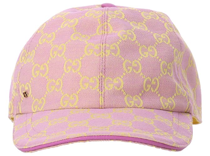 Gucci GG Canvas Baseball Hat in Pink Cotton ref.1969696  display picture 3