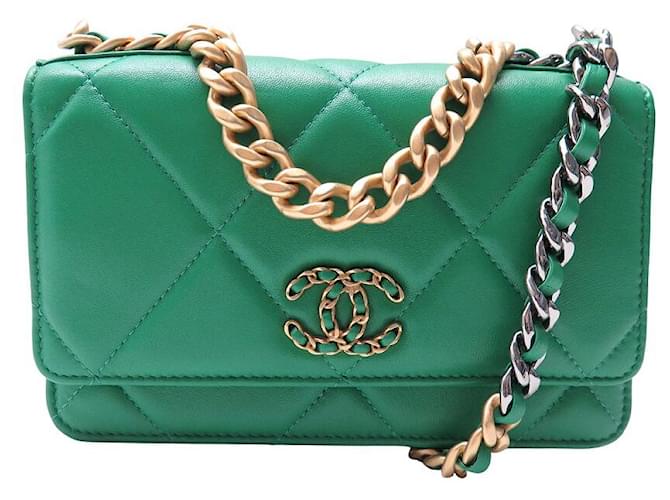 NEW CHANEL WALLET ON CHAIN 19 SHOULDER STRAP AP0957 WOC HAND BAG