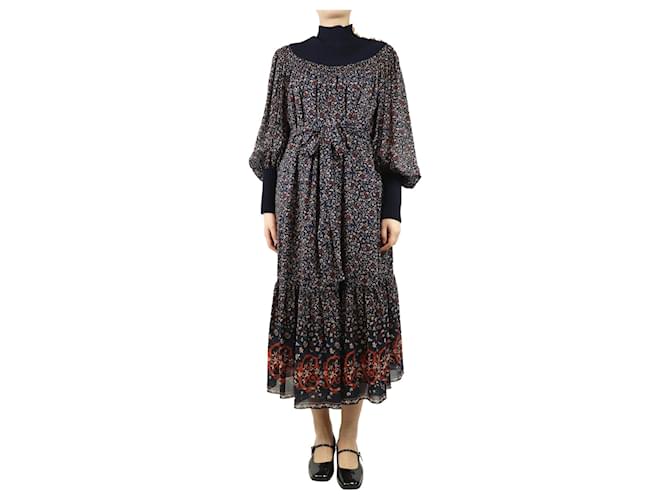 Chloe Navy Cotton dress size 8
