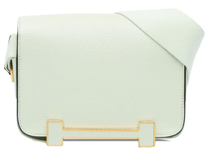 Hermès Green Chevre Mysore Geta Leather Goatskin ref.1976760 - Joli Closet