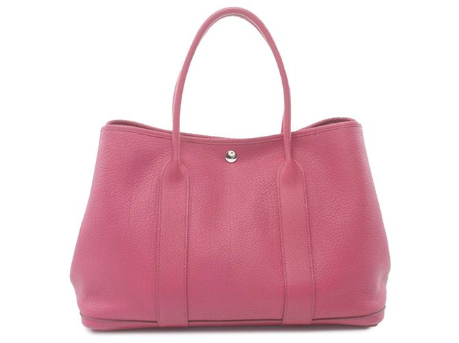 Hermès Pink Negonda Garden Party 36 Leather Pony-style calfskin ref ...