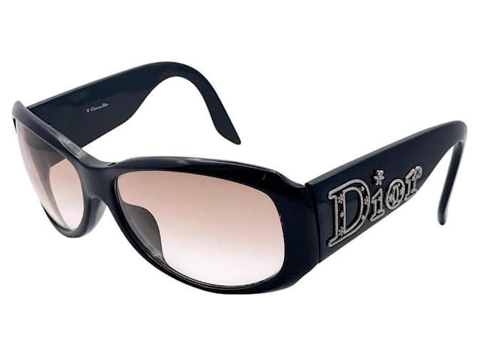 Christian Dior Black Flower Sunglasses Aventura 1 Plastic ref