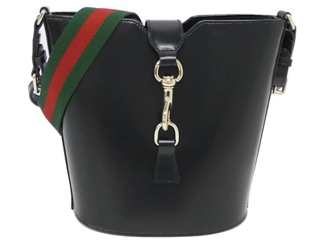 Gucci ブラックレザー ショルダーバッグ Gucci 782908 AADDY Shoulder Bag Black Leather ref.JC2005379 (Sold