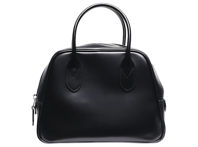 Comme Des Garcons Black leather top handle bag ref.JC2015955 (Sold