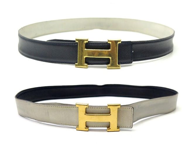 Hermès VINTAGE HERMES BELT H BUCKLE CONSTANCE REVERSIBLE T74  display picture 1
