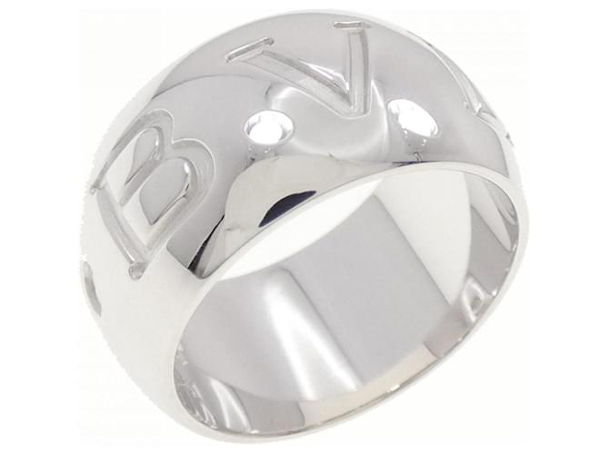 Bulgari Bvlgari Monologo Ring in 18K White Gold Joli