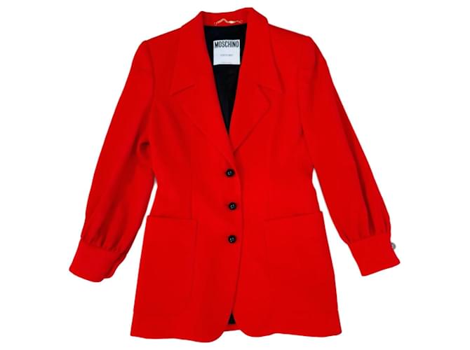 Moschino Couture vintage red jacket from the '90s Wool