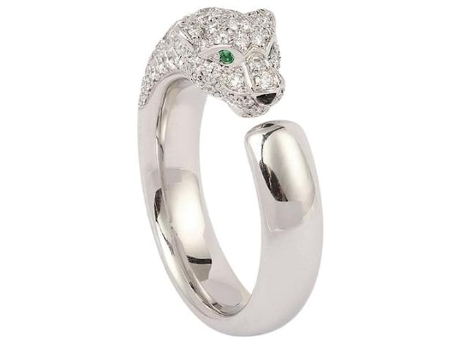 Cartier Bague Panthère en or blanc 18K Métal Argenté Métallisé ref