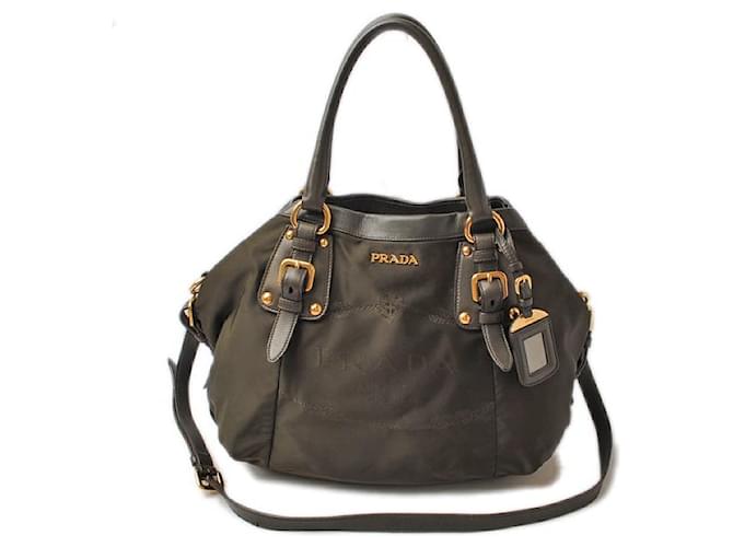 バッグ PRADA 2000ss 2way nylon shoulder bag Prada // Black Tessuto Nylon Shoulder Bag – VSP Consignment