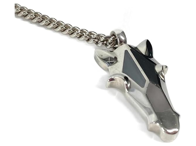 Hermès Hermes Destrier Horse Head Accessory Chain Necklace