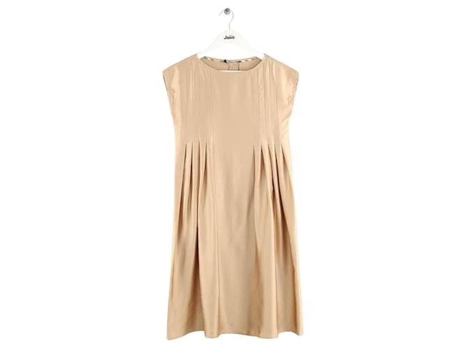 Burberry Golden silk dress ref.2115397 - Joli Closet