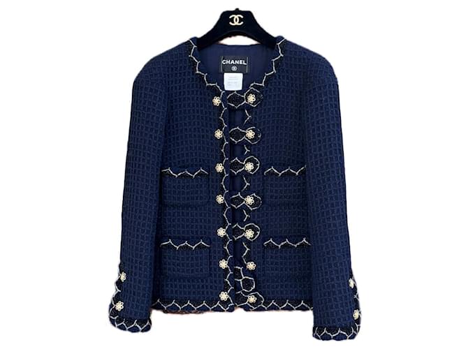 Chanel Legendary Paris / Salzburg Navy Tweed Jacket 34 FR Navy
