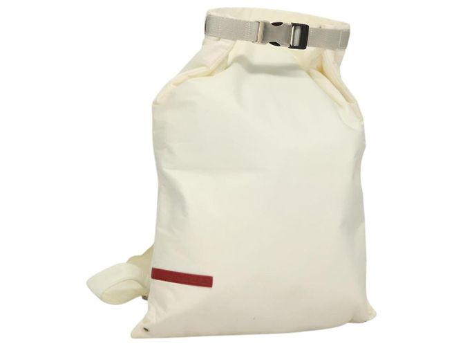 PRADA Sports Backpack Nylon White Auth hk2405 ref.2134187  display picture 1