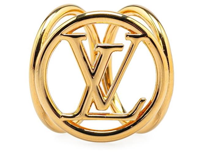 Louis Vuitton Bijou Fleur Louise Scarf Ring Golden ref.JC2138676