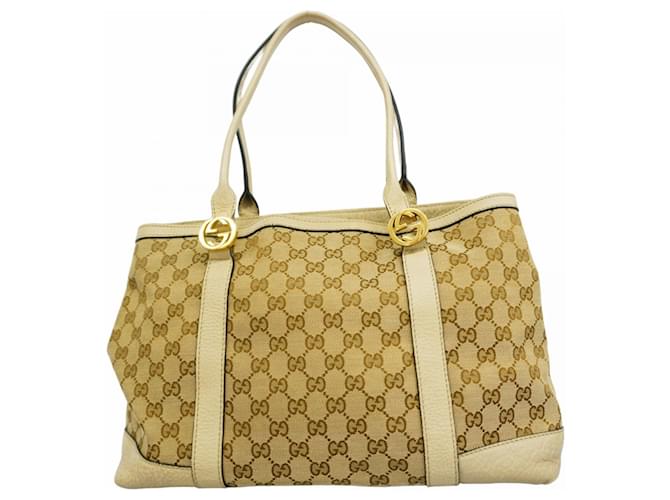 トートバッグ GUCCI Sand Canvas Shopping Bag Gucci Sand Canvas Shopping Bag (GUCCI/トートバッグ) 772177
