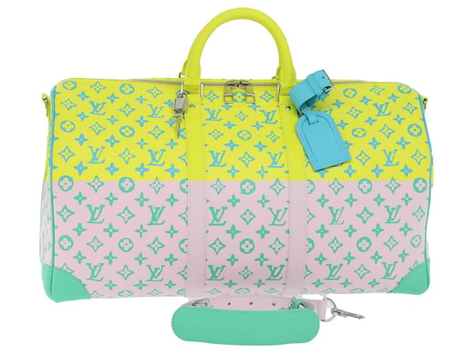 LOUIS VUITTON Monogram Neon Color Keepall Bandouliere 50 Bag M21869 Auth  46404S