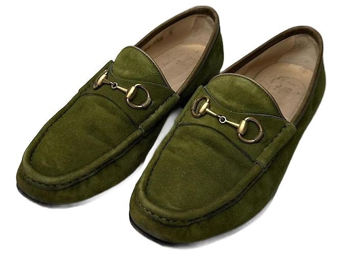 leather loafers green suede gucci loafers