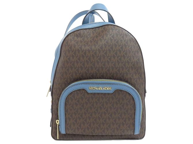 Michael Kors Blue and Tan Women\'s Backpack Amazon.com: Michael Kors Women main image 2