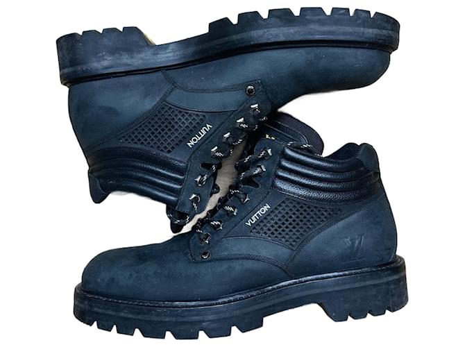 ゆ*か様 Louis Vuitton Botas Negro Gris antr ゆ*か様 Louis Vuitton Botas Negro Gris antr