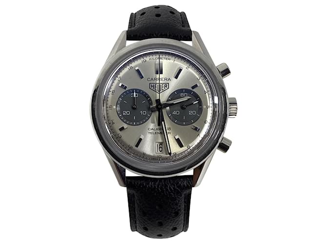 Tag Heuer Carrera Calibre 18 Telemeter in Black Leather ref
