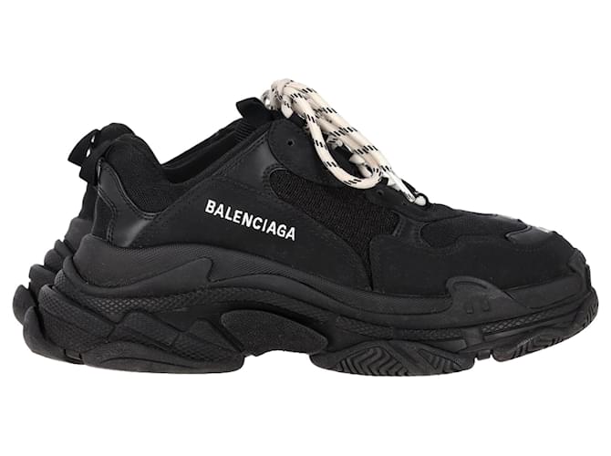 Sneakers Balenciaga Triple S in poliestere nero Joli