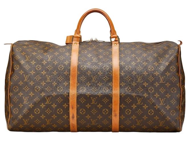 Louis Vuitton ボストンバッグ 60cm LOUIS VUITTON Keepall 60 Monogram Canvas Travel Bag Brown