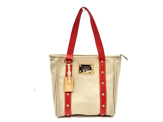 バッグ Louis Vuitton Antigua Cabas MM Louis Vuitton Limited Edition Antigua Cabas MM Canvas Tote