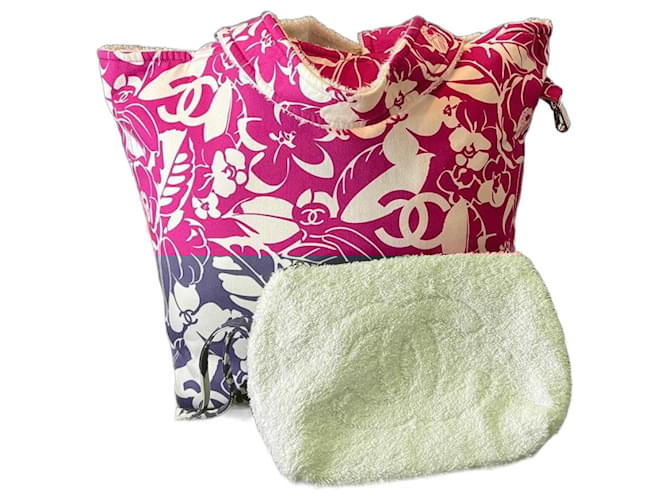 Chanel Handbags Pink Cotton Joli Closet