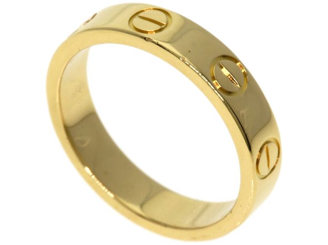 Cartier Mini Love Ring in 18K Yellow Gold Golden ref.2198902 - Joli Closet