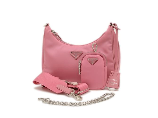 PRADA エピレザー パーティーバッグ ピンク PRADA エピレザー パーティーバッグ ピンク PRADA エピレザー