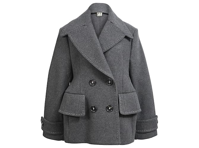 Acne Studios Cheye Melton Coat in Grey Wool ref.2204845 - Joli Closet