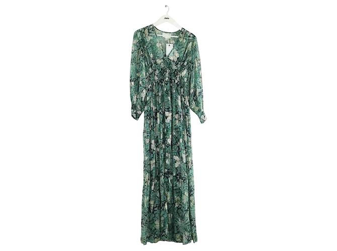 Robe Blanche Robe Longue Bash Vinted Robe Longue Robe Plaza Bash Floral Dress Robe Bash Vinted Bash Robe Vert  Viscose Joli Closet