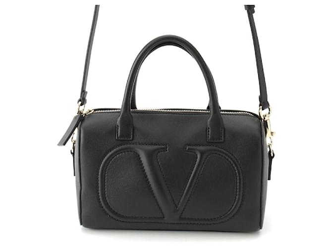 Valentino Garavani Valentino Leather V Logo 2way Mini Boston