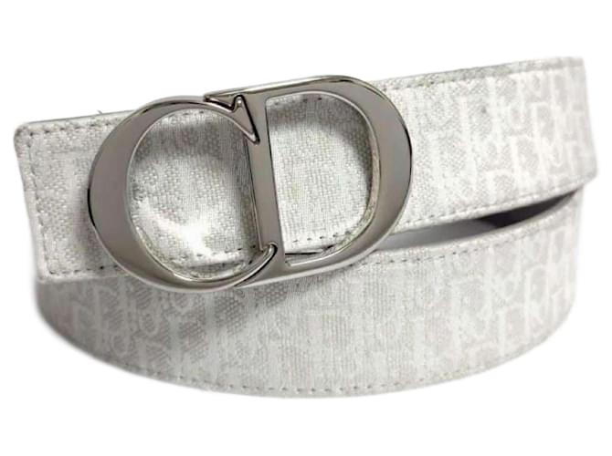 Christian Dior Men's CD Icon Belt Oblique Brown ref.2210800