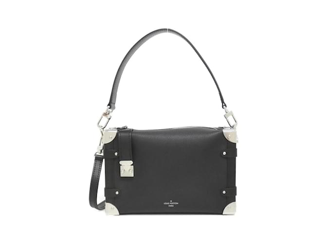 Louis Vuitton Side Trunk MM M25160 Shoulder Bag Black