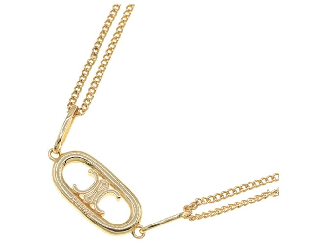 Céline Celine Triomphe Necklace Golden Metal ref.2217697 Céline Celine Triomphe Necklace Golden Metal ref.2217697
