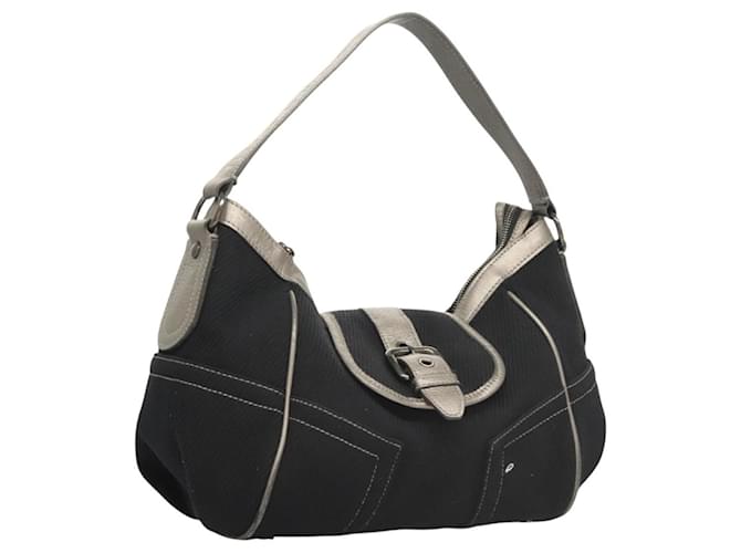 BURBERRY Blue Label Shoulder Bag Canvas Navy Auth bs25498 Navy