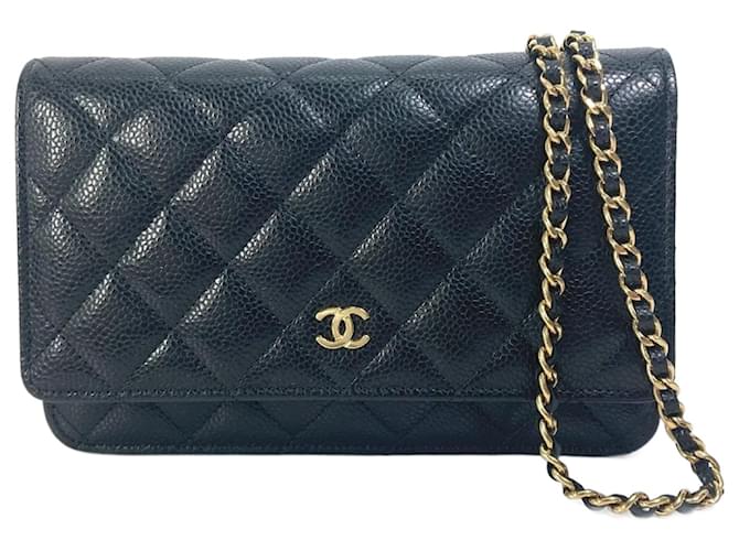 Chanel AP0250 Long Wallet Crossbody Bag Black ref.2228267